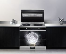 集成灶環(huán)保灶可以開(kāi)放式廚房